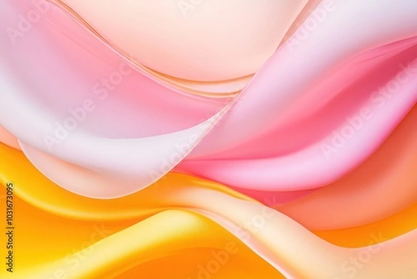 Fototapeta Vibrant abstract design featuring colorful flowing shapes, dynamic movement, and a playful aesthetic, perfect for modern art enthusiasts.