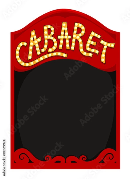 Obraz Cabaret Red Frame