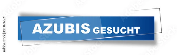 Obraz Button | Schild | Azubis gesucht