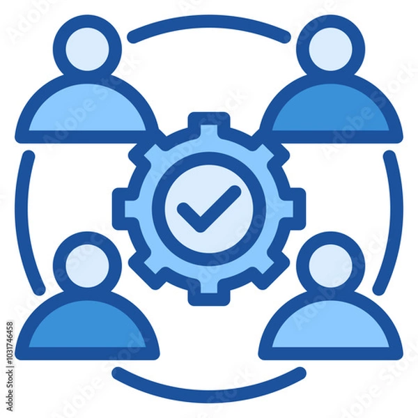 Fototapeta Unity Blue Icon