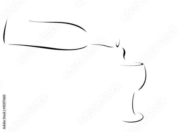 Obraz abstract red wine