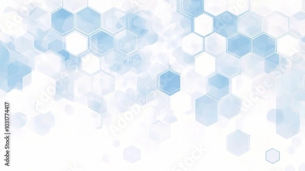 Obraz Abstract Blue Hexagonal Background Design