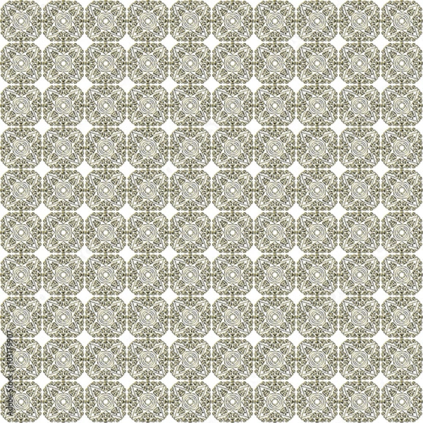 Obraz Golden seamless ornate pattern. Seamlessly tiled golden floral complex, fanciful ornament. No background. Made by means of one of openclipart.org elements.