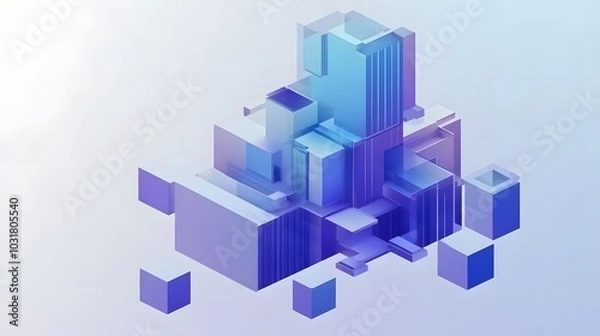 Fototapeta Abstract 3D Render