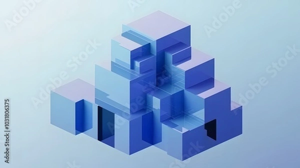 Fototapeta Abstract 3D Render
