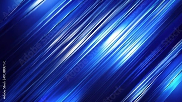 Fototapeta Dynamic Blue Abstract Background with Light Effects