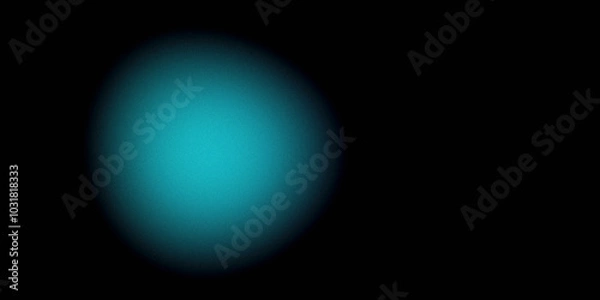 Obraz diffused blurry blue sphere aura grainy dark abstract background