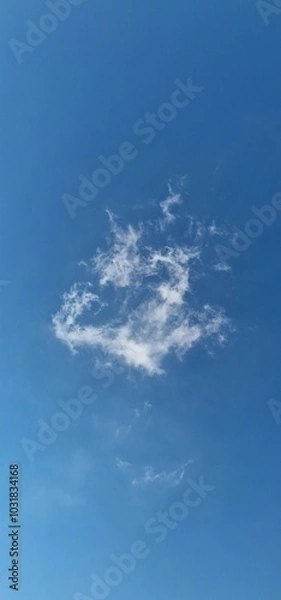 Fototapeta tiny cloud on the blue skies