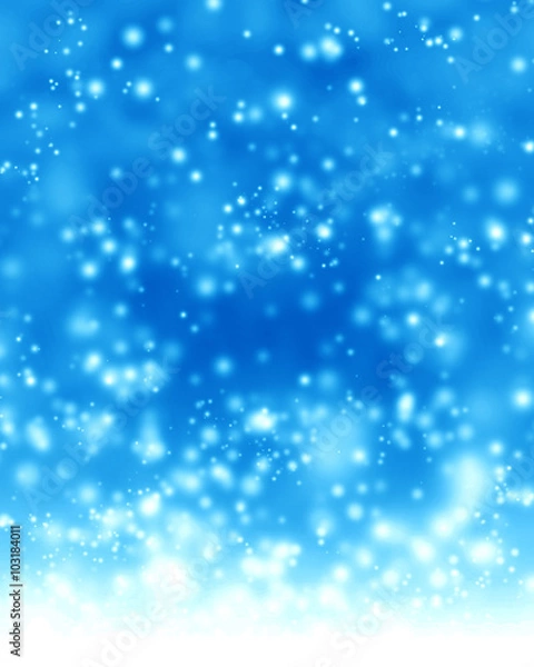 Fototapeta Glittering blue background