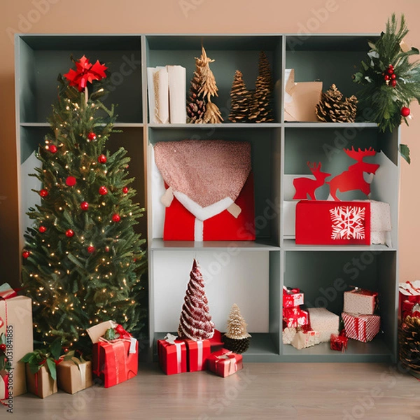 Fototapeta christmas tree decorations