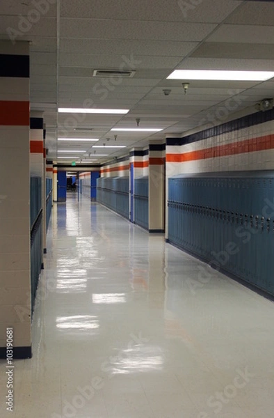 Obraz Gang einer Highschool in den USA