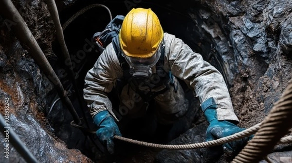 Fototapeta confined space work