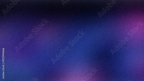 Fototapeta Vibrant gradient grained texture background in blue and purple colors