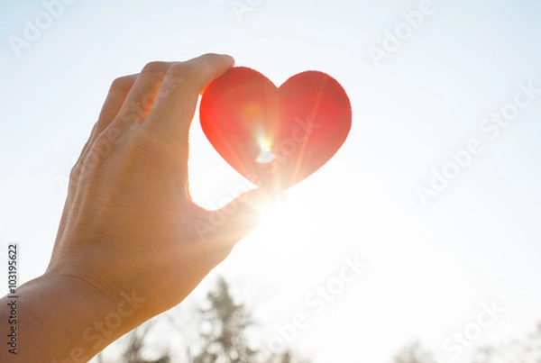 Obraz Znak słońca i serca