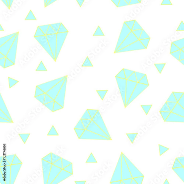 Fototapeta Diamonds seamless pattern. Vector illustration