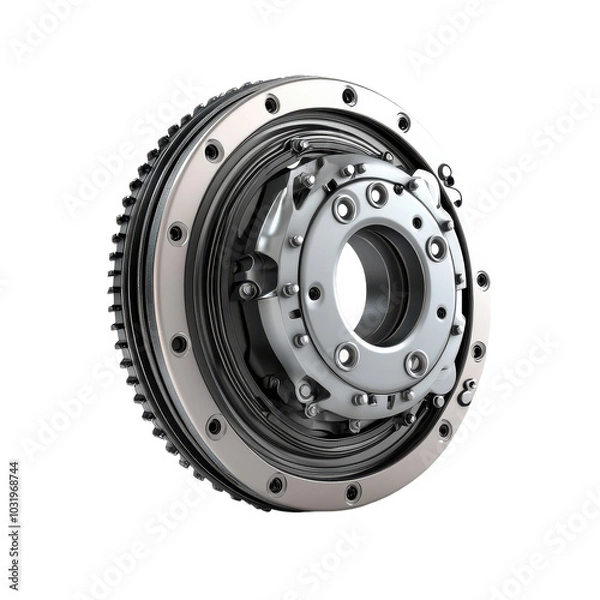 Fototapeta Isolated Car Clutch Component for Auto Mechanics Transparent Background