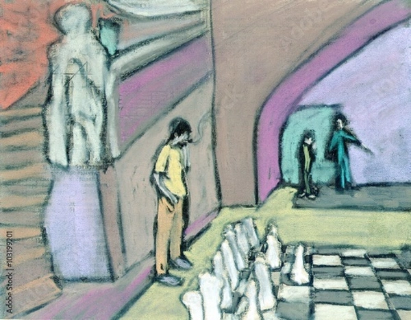 Obraz Barcelona's patio