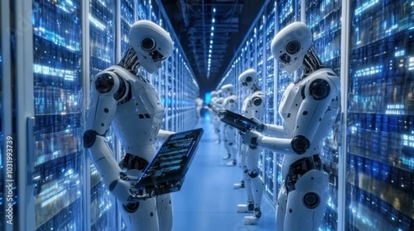 Obraz Intelligent factory and Industry 4.0 management.