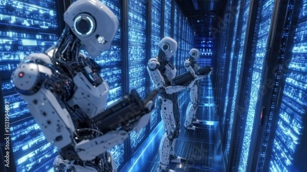 Obraz Intelligent factory and Industry 4.0 management.