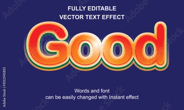 Fototapeta Good 3d text Effect