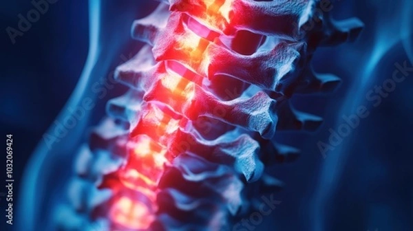 Fototapeta Spinal Pain Illustration