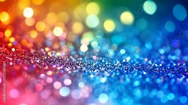 Obraz Vibrant Glitter Bokeh Abstract Background