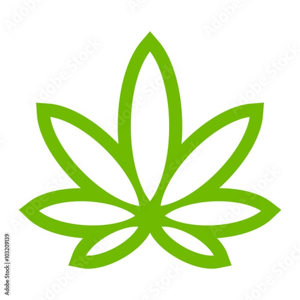 Obraz Marijuana Pot Weed Leaf Symbol