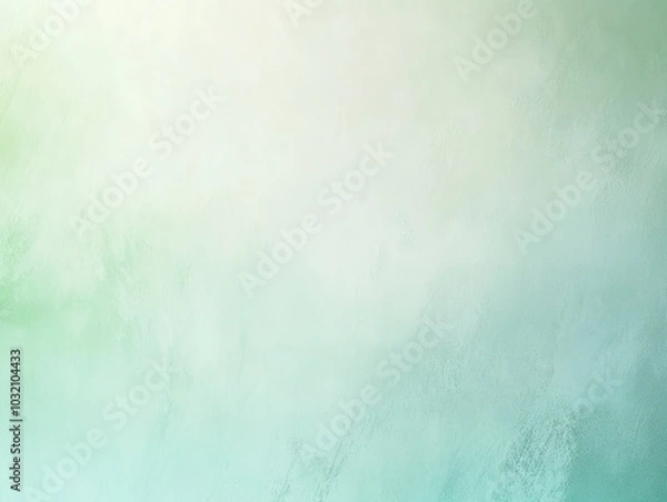 Fototapeta Abstract green and blue shades background, soft gradient texture, serene calming cool tones, pastel colors