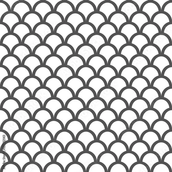 Obraz Grey Fish Scale Seamless Pattern