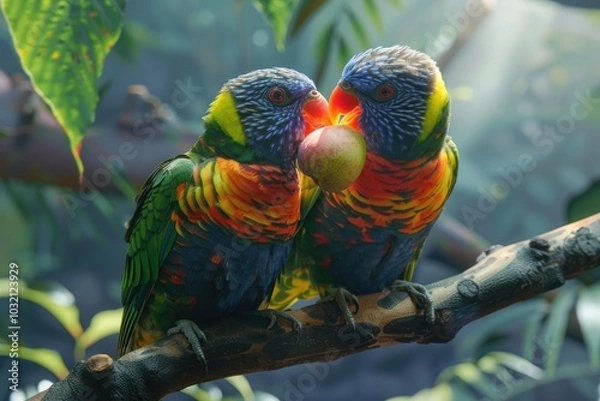 Obraz red and yellow macaw