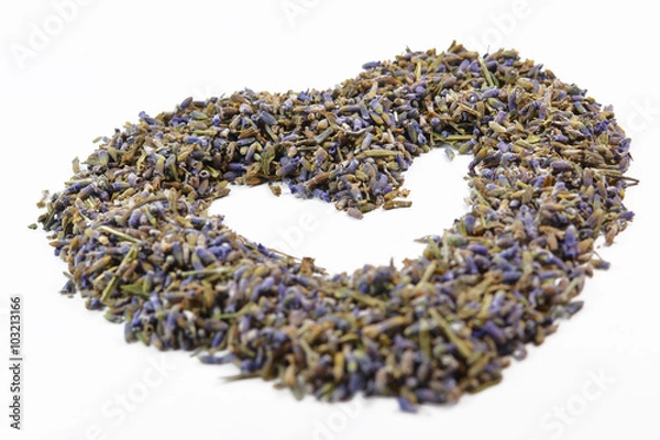 Fototapeta Dried lavender heart