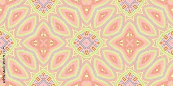 Fototapeta Abstract Kaleidoscope Geometry Psychedelic Art Pattern Background Wallpaper