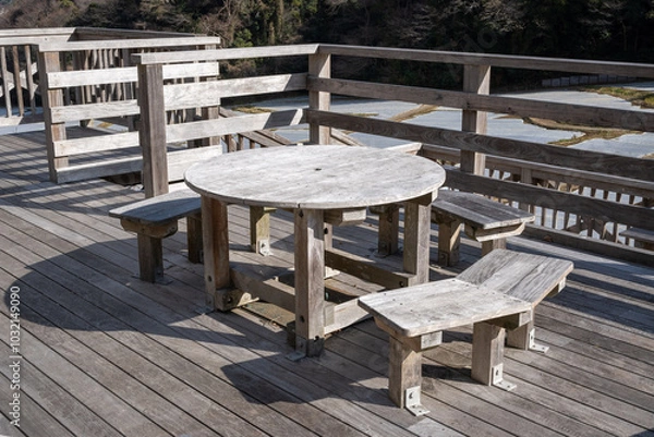 Obraz アウトドアの休息　外気と自然を感じてのひと時