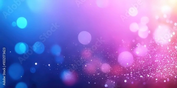 Fototapeta Colorful Bokeh Background with Sparkles and Light Effects