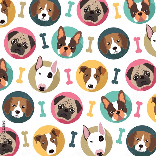 Obraz Dogs pattern