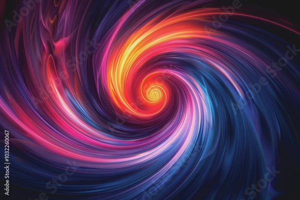 Obraz Fascinating color combinations Swirled together to create hypnotic, colorful abstract patterns.