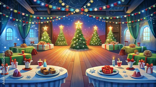 Fototapeta Christmas is a time for joy, celebration, and spreading goodwill. Christmas greeting are a way to express your warmest wishes to friends, family and loved ones during this festive season.