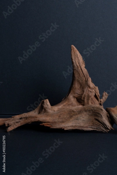 Obraz 3d geometric standing background wood background