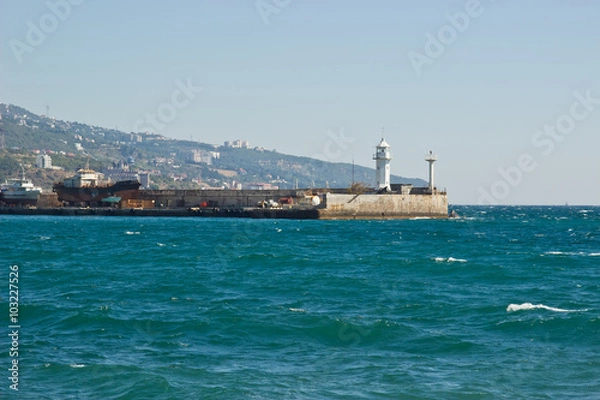 Obraz Yalta port lighthouse