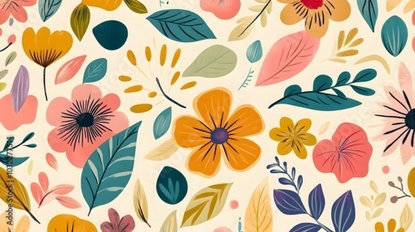 Fototapeta pattern featuring popular trends like maximalism