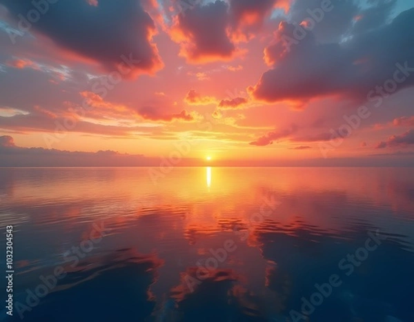 Obraz Golden Hour, Peaceful Sunset