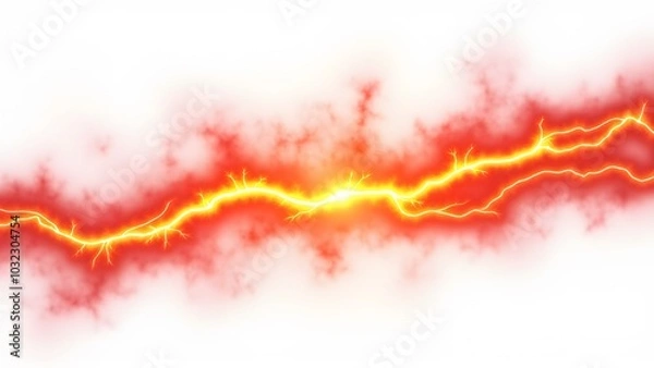 Fototapeta red and yellow wave