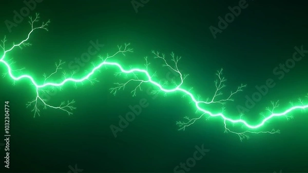 Fototapeta lightning in the night