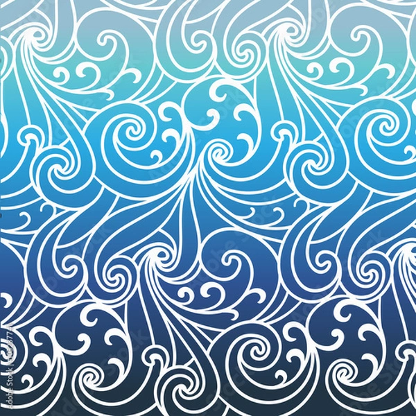 Fototapeta линейные завитки-волны