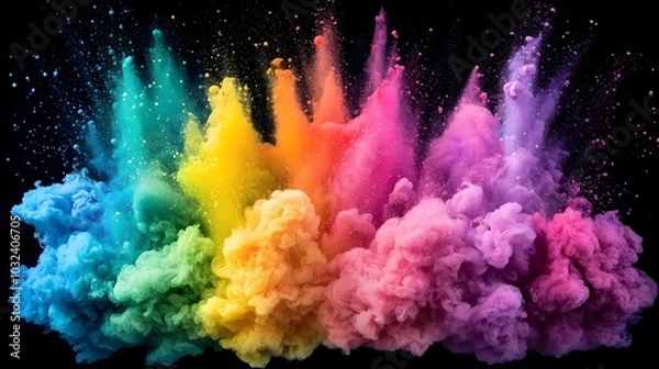 Fototapeta A captivating digital artwork featuring vibrant swirling abstract colors blending harmoniously in a dreamlike pattern evoking a sense of creativity and limitless imagination  The fluid