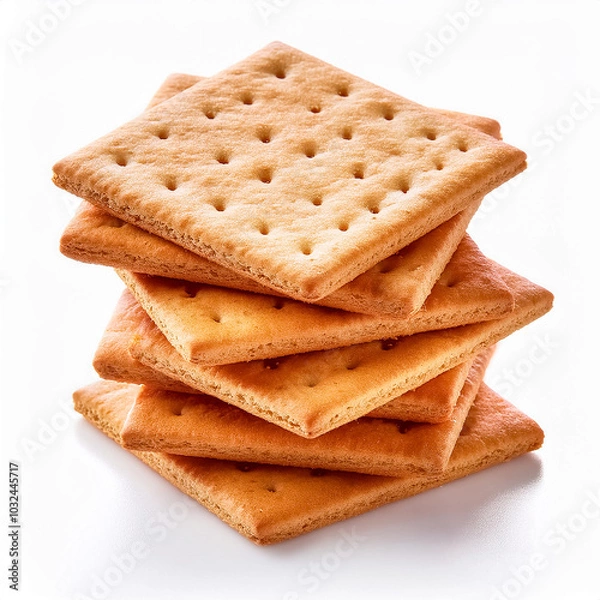 Fototapeta stack of graham crackers