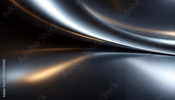 Fototapeta sleek silver texture swirls