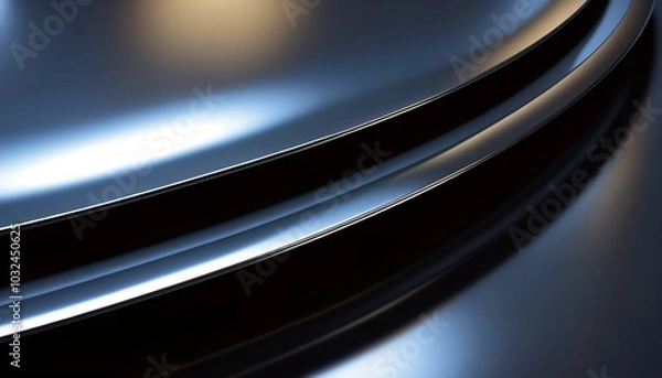 Fototapeta sleek metal texture with wavy patterns