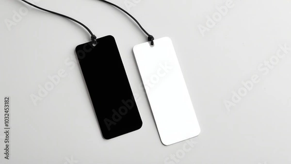 Fototapeta Set of high-quality, photorealistic bookmark mockups. Perfect for showcasing unique bookmark designs in different styles and settings. Ready for print or digital use