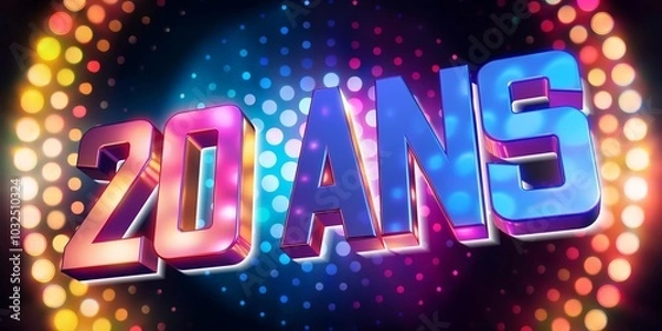 Obraz 20 ans boule à facettes